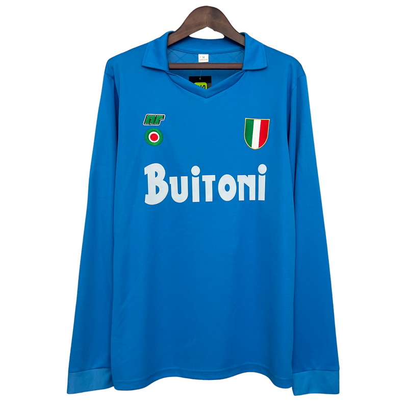 Maillot SSC Napoli I 87/88 Rétro Manches Longues