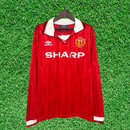 Maillot Manchester United I 92/94 Rétro Manches Longues