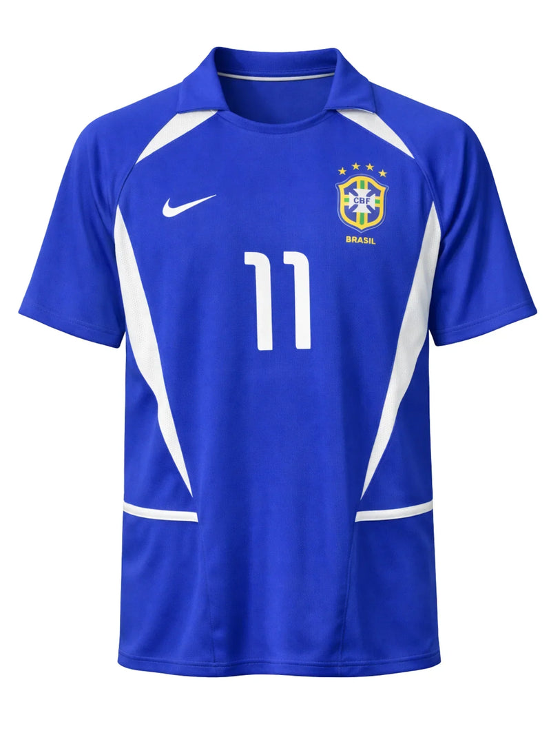 Brésil 2002 II Extérieur Maillot Retro- Ronaldinho