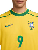 Brésil 1998 I Domicile Maillot Retro - RONALDO 9