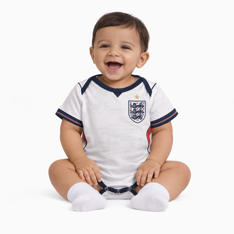 Body Baby Angleterre 2026 - World Cup 2026 | Livraison Gratuite + Porte-clés Offert |  Frete Grátis + Chaveiro Grátis
