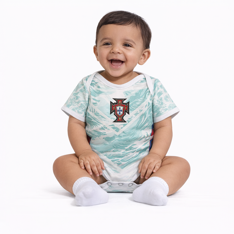 Body Baby Portugal Extérieur 2026 - World Cup 2026 | Livraison Gratuite + Porte-clés Offert |  Frete Grátis + Chaveiro Grátis