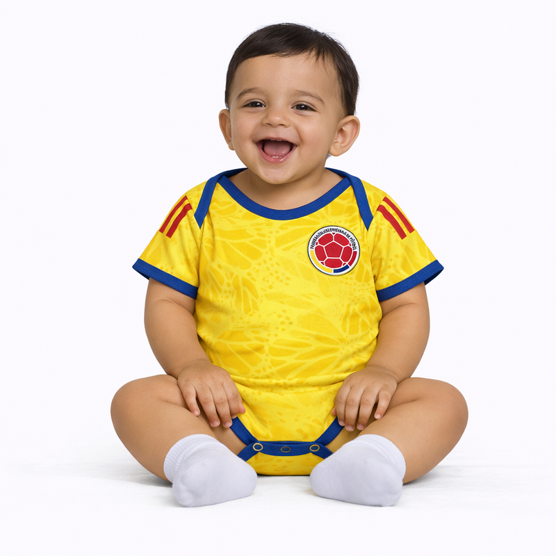Body Baby Colombie 2026 - World Cup 2026 | Livraison Gratuite + Porte-clés Offert |  Frete Grátis + Chaveiro Grátis