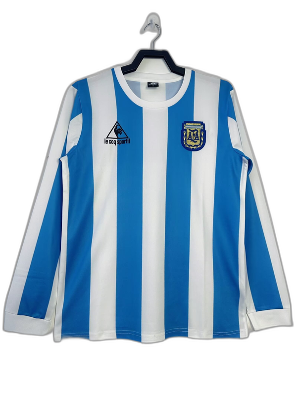 Argentine 1986 I Domicile Maillot - Long Sleeve Version Rétro | Livraison Gratuite + Porte-clés Offert