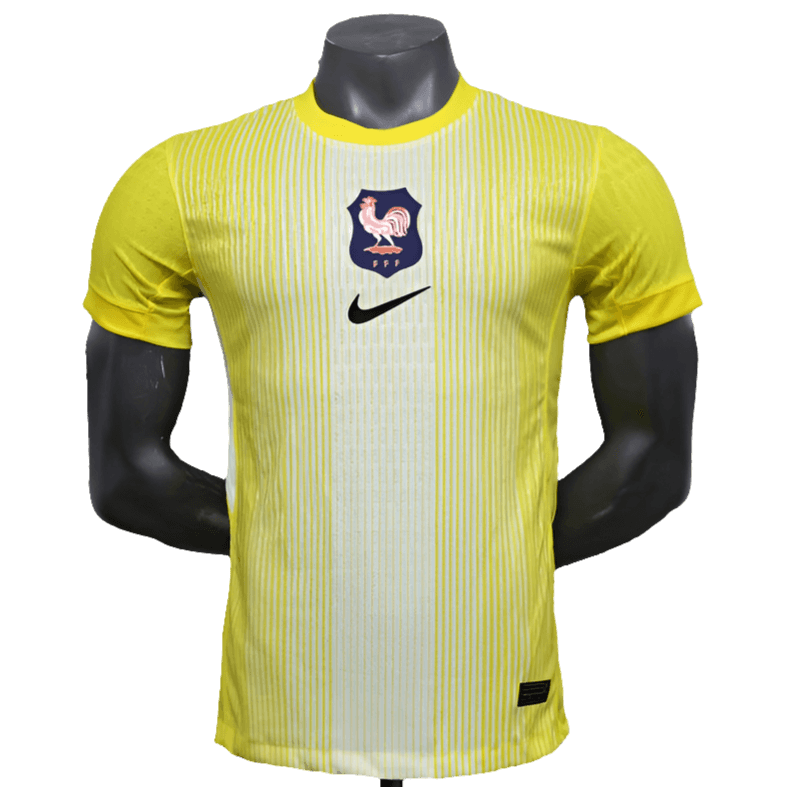 France 25/26 Goalkeeper Maillot - Yellow - Version Joueur | Livraison Gratuite + Porte-clés Offert