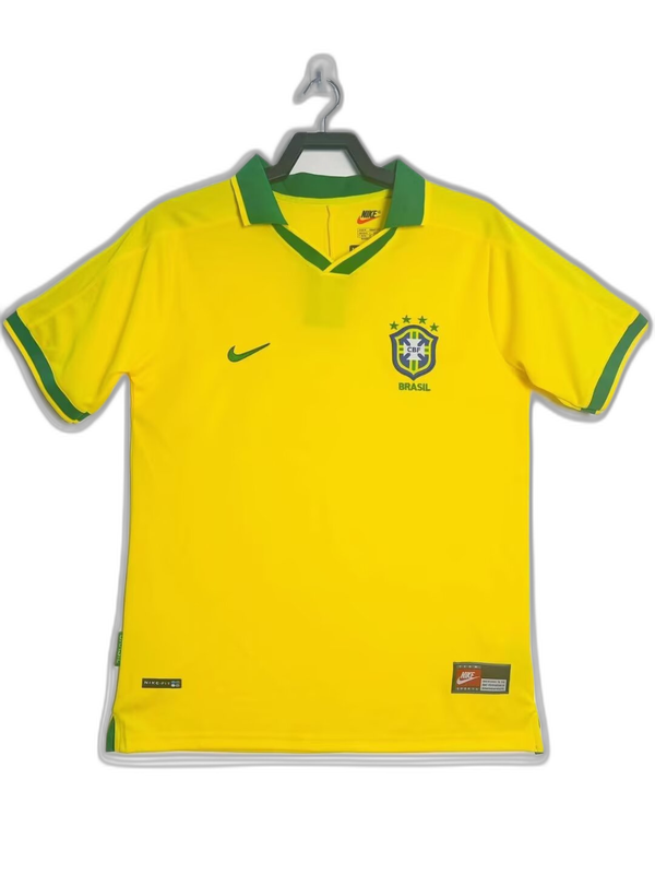 Brésil 1997 I Domicile Maillot - Version Rétro | Livraison Gratuite + Porte-clés Offert
