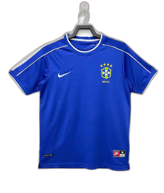 Brésil 1998 II Extérieur Maillot - Version Rétro | Livraison Gratuite + Porte-clés Offert