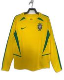 Brésil 2002 I Domicile Maillot - Long Sleeve Version Rétro | Livraison Gratuite + Porte-clés Offert