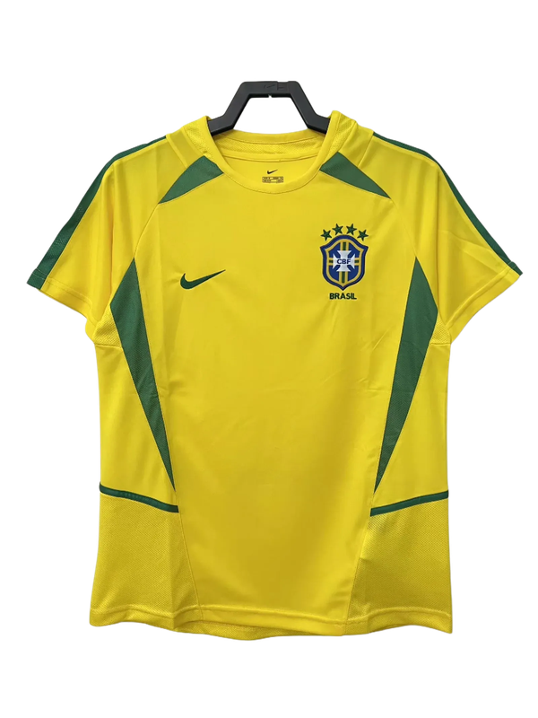 Brésil 2002 I Domicile Maillot - Version Rétro | Livraison Gratuite + Porte-clés Offert