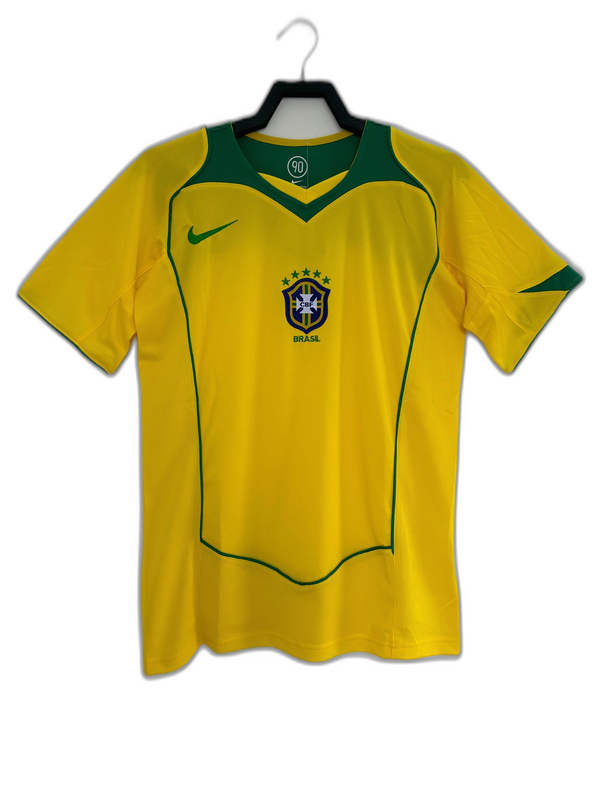 Brésil 2004 I Domicile Maillot - Version Rétro | Livraison Gratuite + Porte-clés Offert