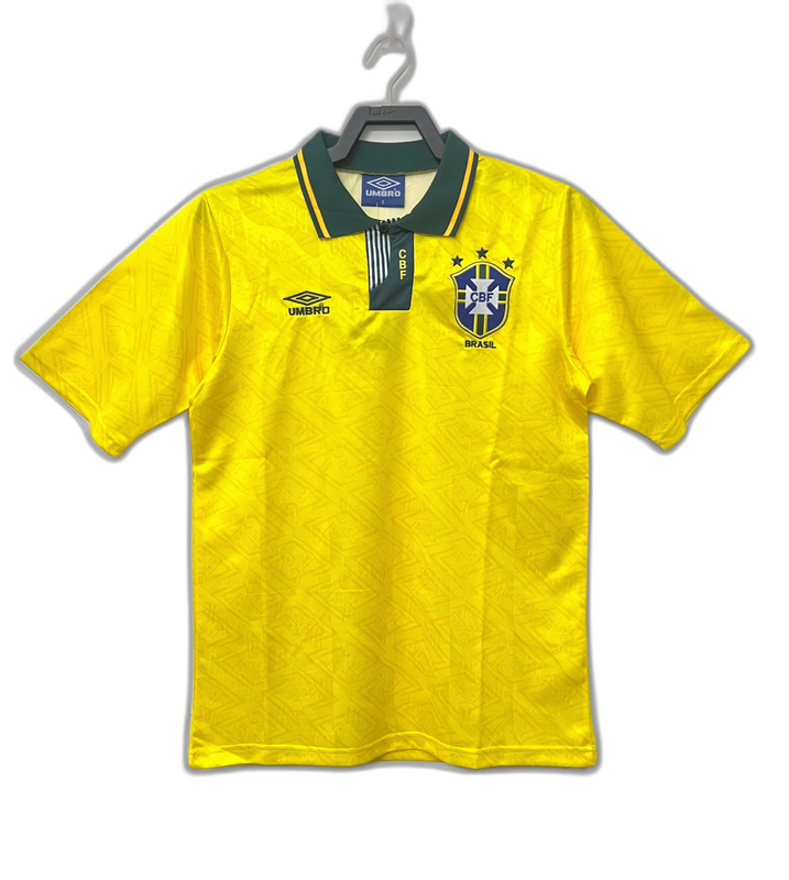 Brésil 91/93 I Domicile Maillot - Version Rétro | Livraison Gratuite + Porte-clés Offert
