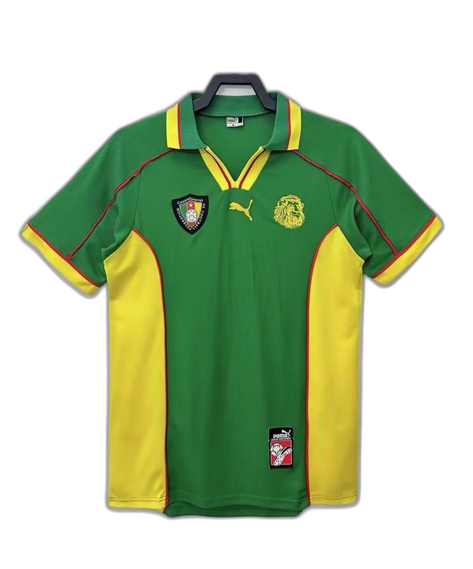 Cameroon 1998 I Domicile Maillot - Version Rétro | Livraison Gratuite + Porte-clés Offert