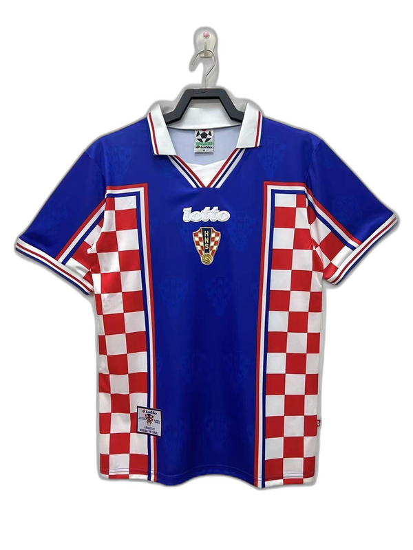 Croatie 1998 II Extérieur Maillot - Version Rétro | Livraison Gratuite + Porte-clés Offert
