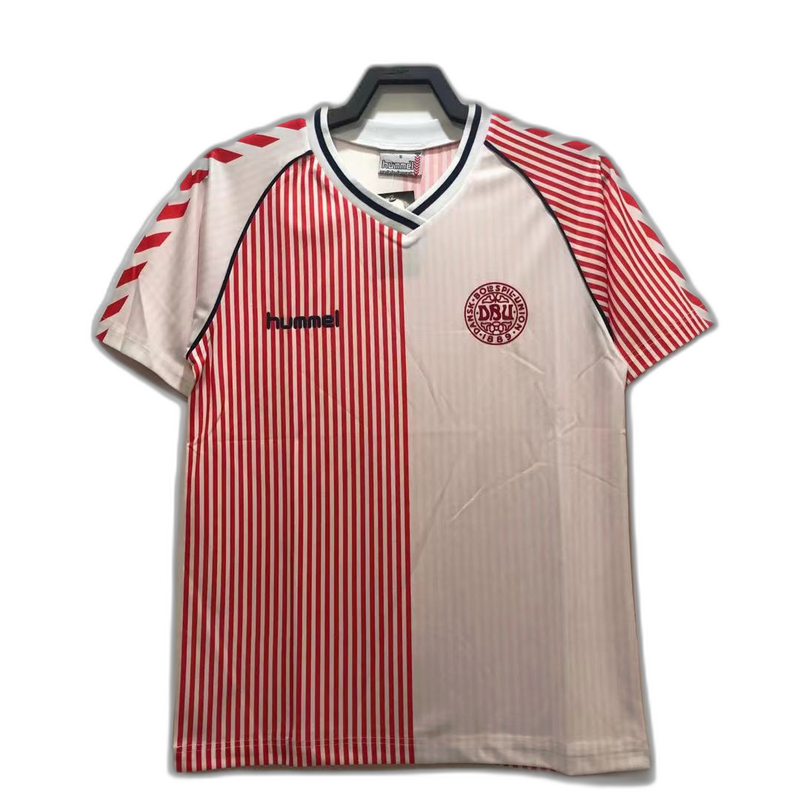 Danemark 1986 II Extérieur Maillot - Version Rétro | Livraison Gratuite + Porte-clés Offert
