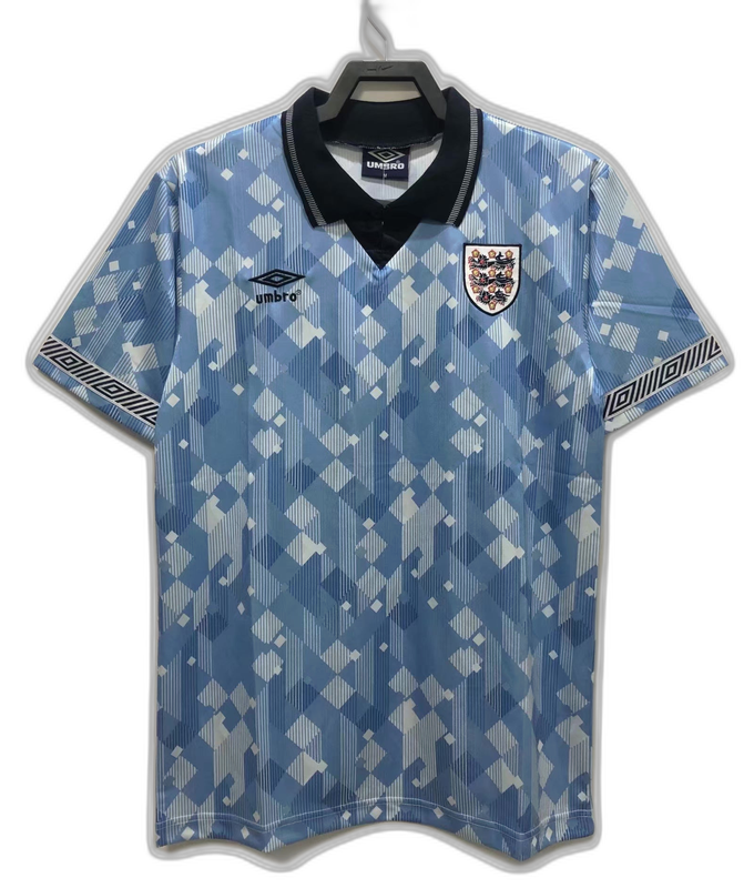 Angleterre 1990 Blue Edition Maillot - Version Rétro | Livraison Gratuite + Porte-clés Offert