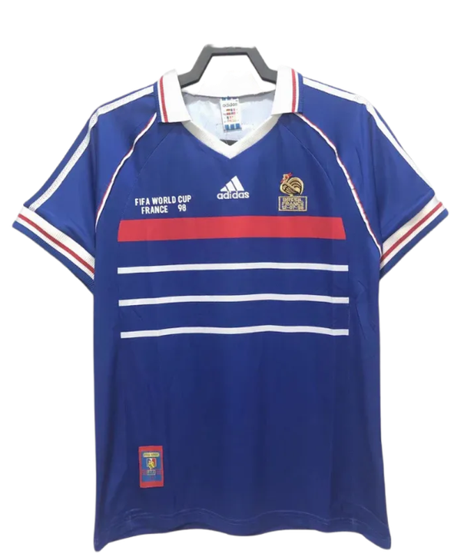 France 1998 I Domicile Maillot - Version Rétro | Livraison Gratuite + Porte-clés Offert