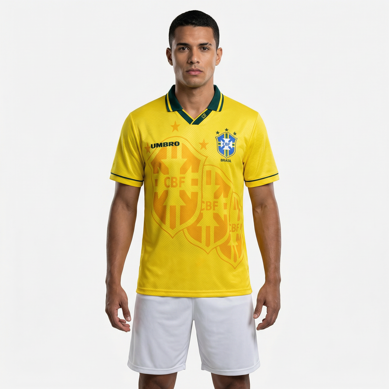 Brésil 1994 I Domicile Maillot - Version Rétro | Livraison Gratuite + Porte-clés Offert
