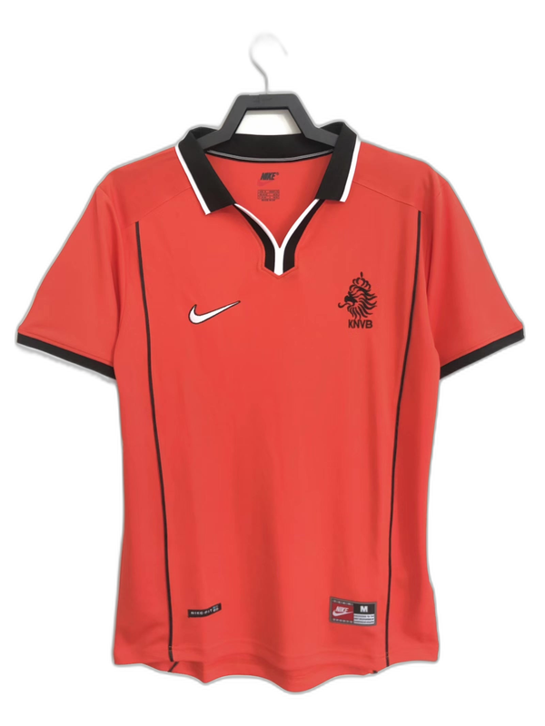Pays-Bas 1998 I Domicile Maillot - Version Rétro | Livraison Gratuite + Porte-clés Offert
