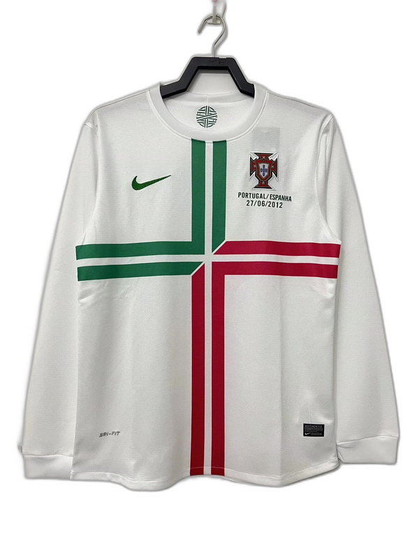 Portugal 2012 II Extérieur Maillot - Long Sleeve Version Rétro | Livraison Gratuite + Porte-clés Offert