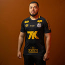 Santos Training 2025 All Sponsors Black/Yellow - Maillot | Livraison Gratuite + Porte-clés Offert