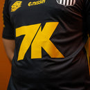 Santos Training 2025 All Sponsors Black/Yellow - Maillot | Livraison Gratuite + Porte-clés Offert