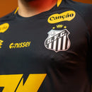 Santos Training 2025 All Sponsors Black/Yellow - Maillot | Livraison Gratuite + Porte-clés Offert