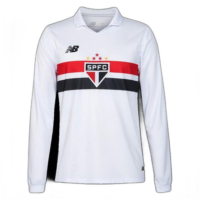 Sao Paulo 24/25 I Domicile Maillot - Long Sleeve | Livraison Gratuite + Porte-clés Offert