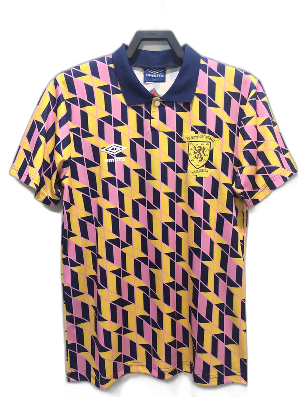 Écosse 88/89 Yellow Maillot - Version Rétro | Livraison Gratuite + Porte-clés Offert