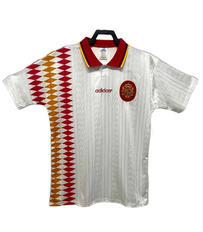 Espagne 1994 II Extérieur Maillot - Version Rétro | Livraison Gratuite + Porte-clés Offert