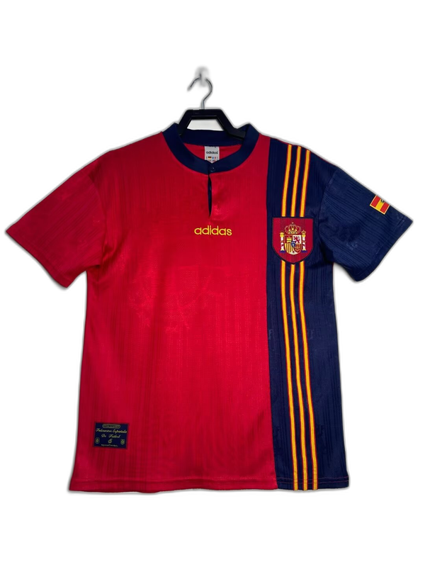 Espagne 1996 I Domicile Maillot - Version Rétro | Livraison Gratuite + Porte-clés Offert
