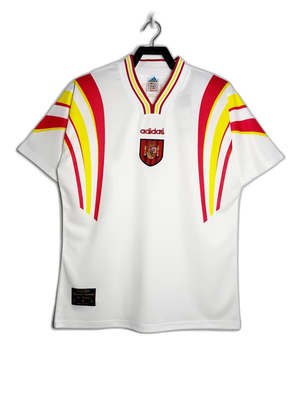 Espagne 1996 II Extérieur Maillot - Version Rétro | Livraison Gratuite + Porte-clés Offert
