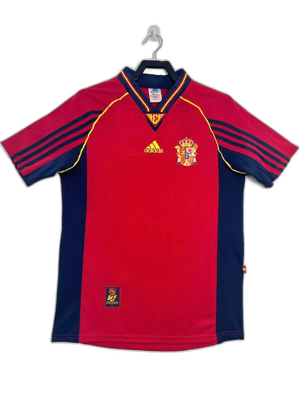 Espagne 1998 I Domicile Maillot - Version Rétro | Livraison Gratuite + Porte-clés Offert