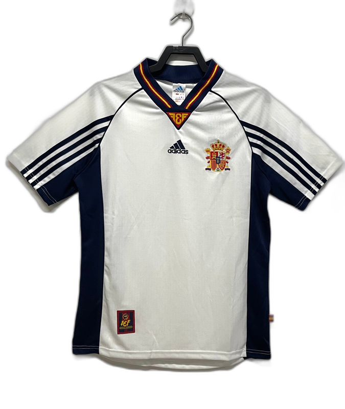 Espagne 1998 II Extérieur Maillot - Version Rétro | Livraison Gratuite + Porte-clés Offert