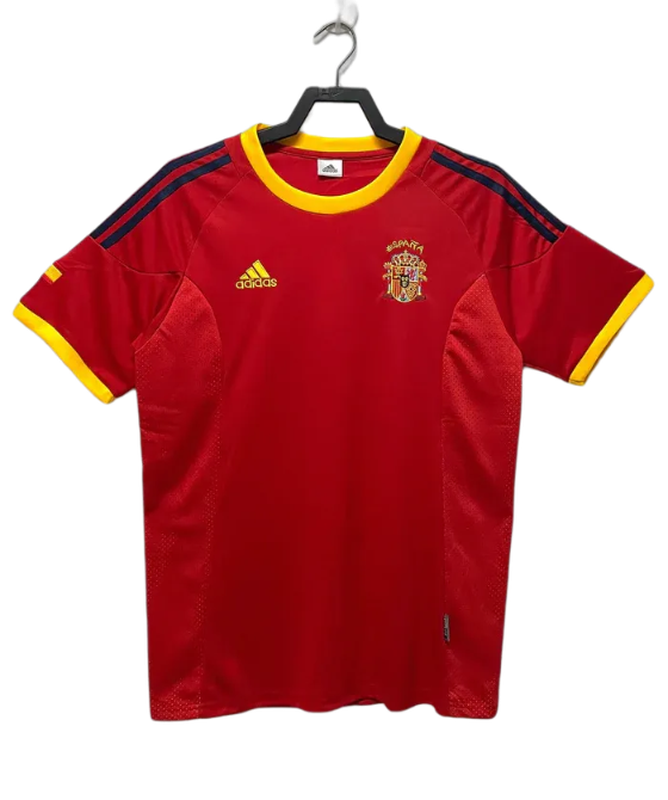 Espagne 2002 I Domicile Maillot - Version Rétro | Livraison Gratuite + Porte-clés Offert
